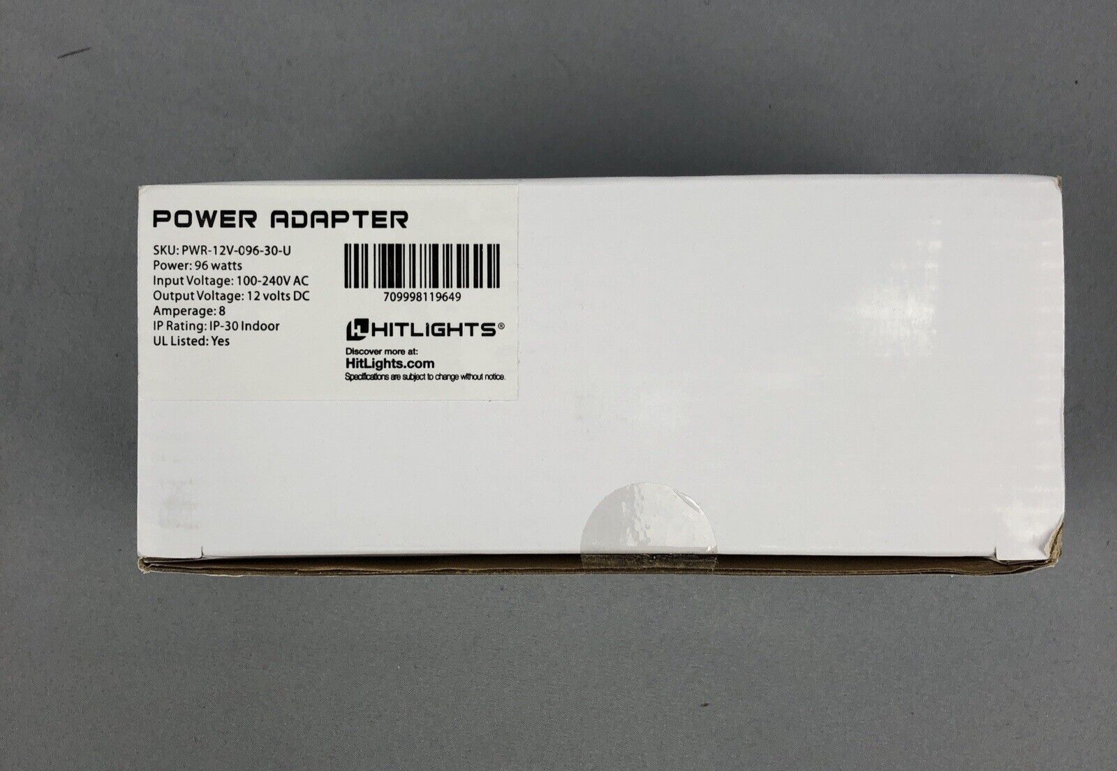 Hitlights AC/DC Power Adapter 12V 96 Watts 8 Amp Input Voltage- 100 - 240 AC New gallery