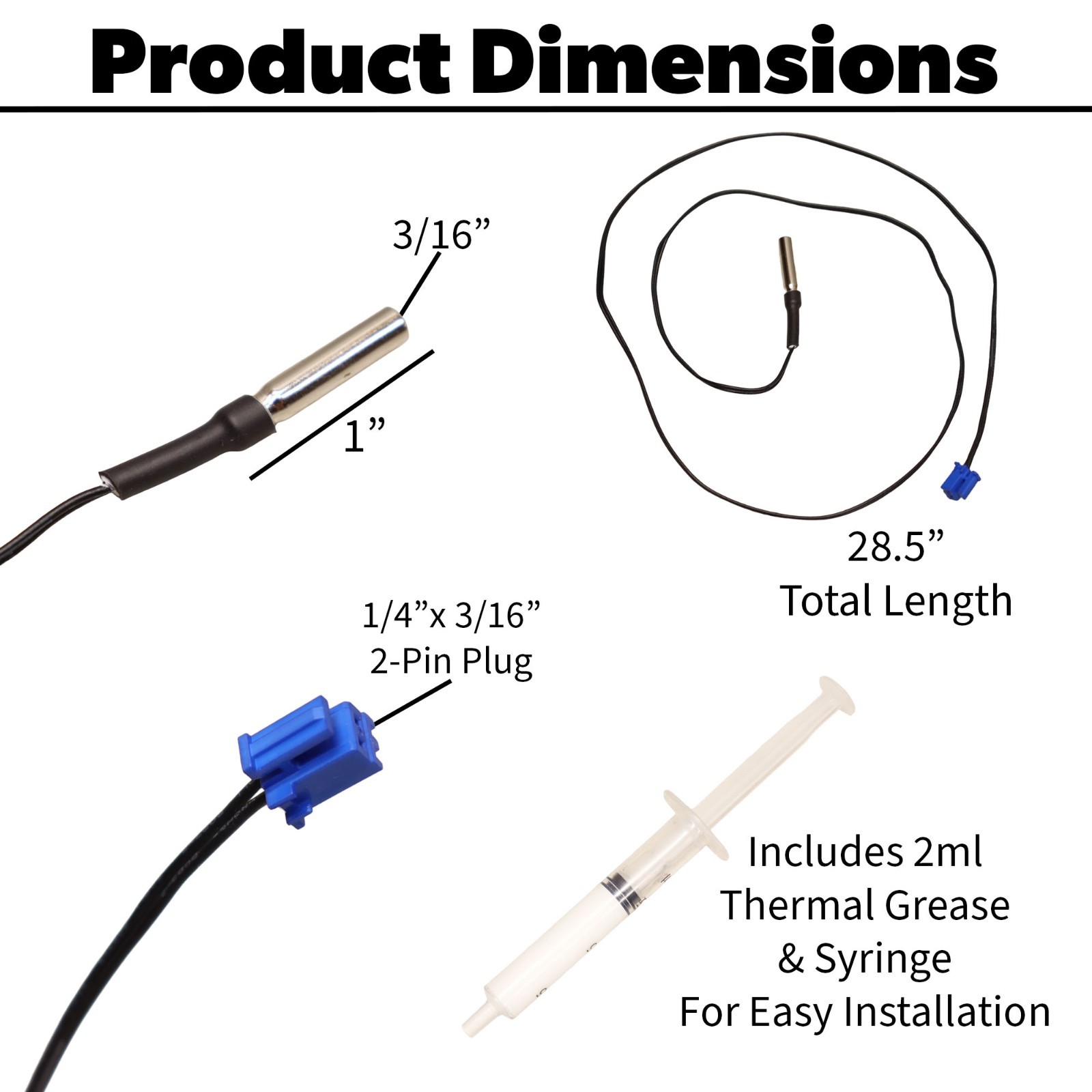 Cold Water Temperature Sensor Replacement Kit For Avalon, Brio, Primo Dispenser gallery