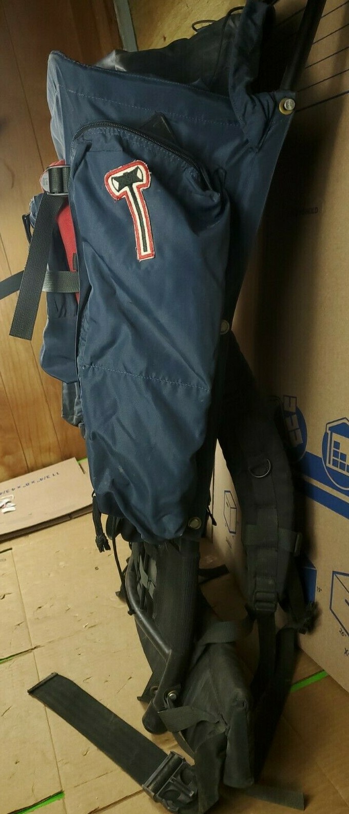CAMP TRAILS External Frame blue and red Hiking Camping Backpack Large Size 5