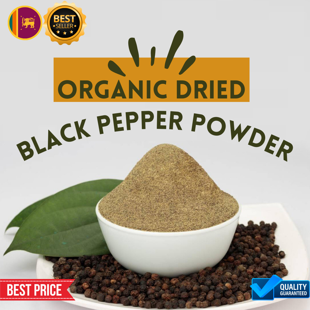 Organic Dried Black Pepper Powder 400g - High Quality Ceylon Spices gallery