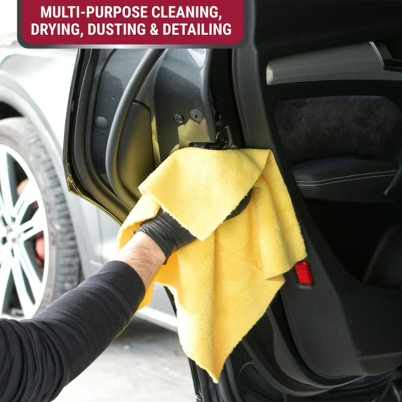 2 Pack Platinum Series Heavy Duty Microfiber Cleaning Detailing Towels 40 Ct gallery