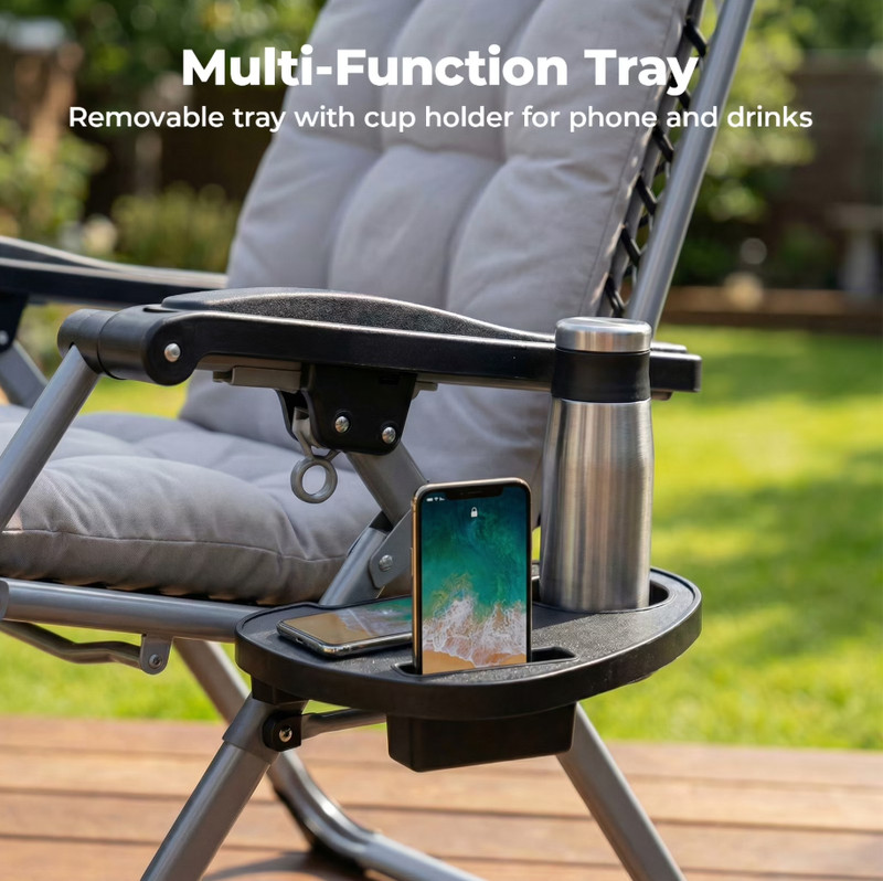 Zero Gravity Chair 440lbs Capacity,Foldable for Outdoor,Outdoor sun lounge chair gallery