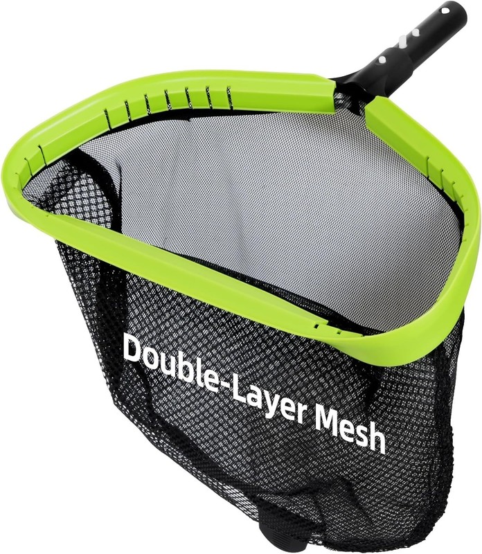 Professional Pool Leaf Skimmer Net – Double Layer Heavy Duty Aluminum Frame gallery