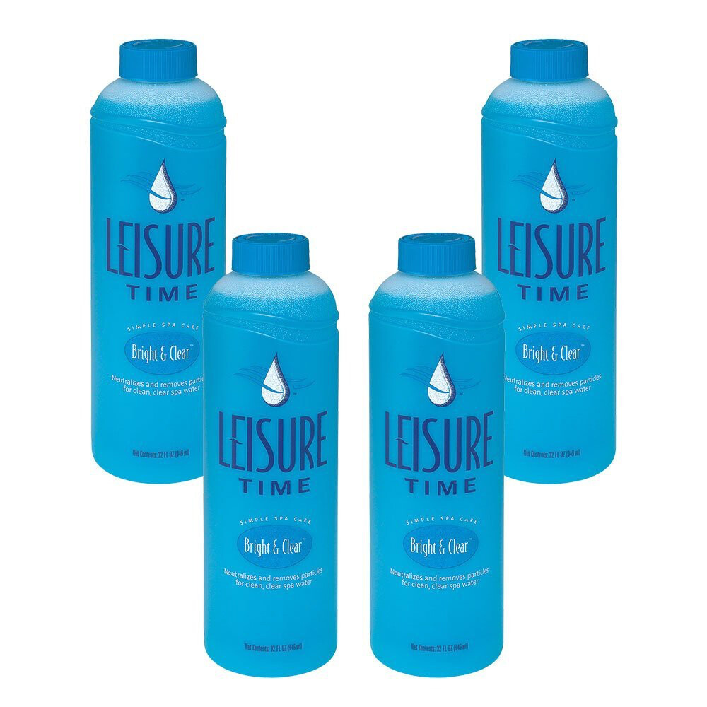 Leisure Time Bright & Clear 32 oz Improves Water Clarity in Spas & Hot Tubs 4pk gallery