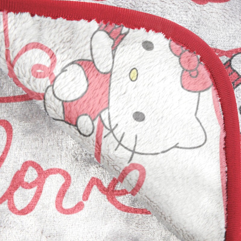 Hello Kitty Lovely Notes Plush Blanket - Measures 60 x 90 Inches, Bedding - S... gallery