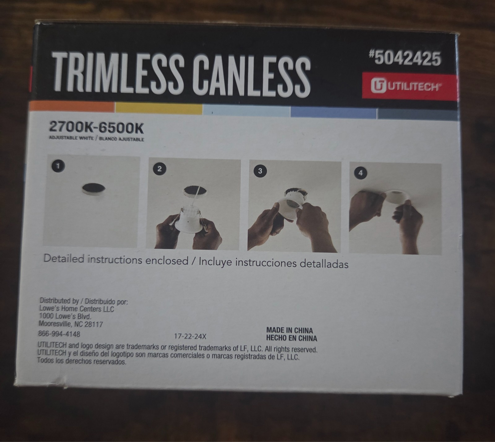 LOT OF 4 UTILITECH 5042425 Trimless Canless Recessed 3" Downlight LED gallery