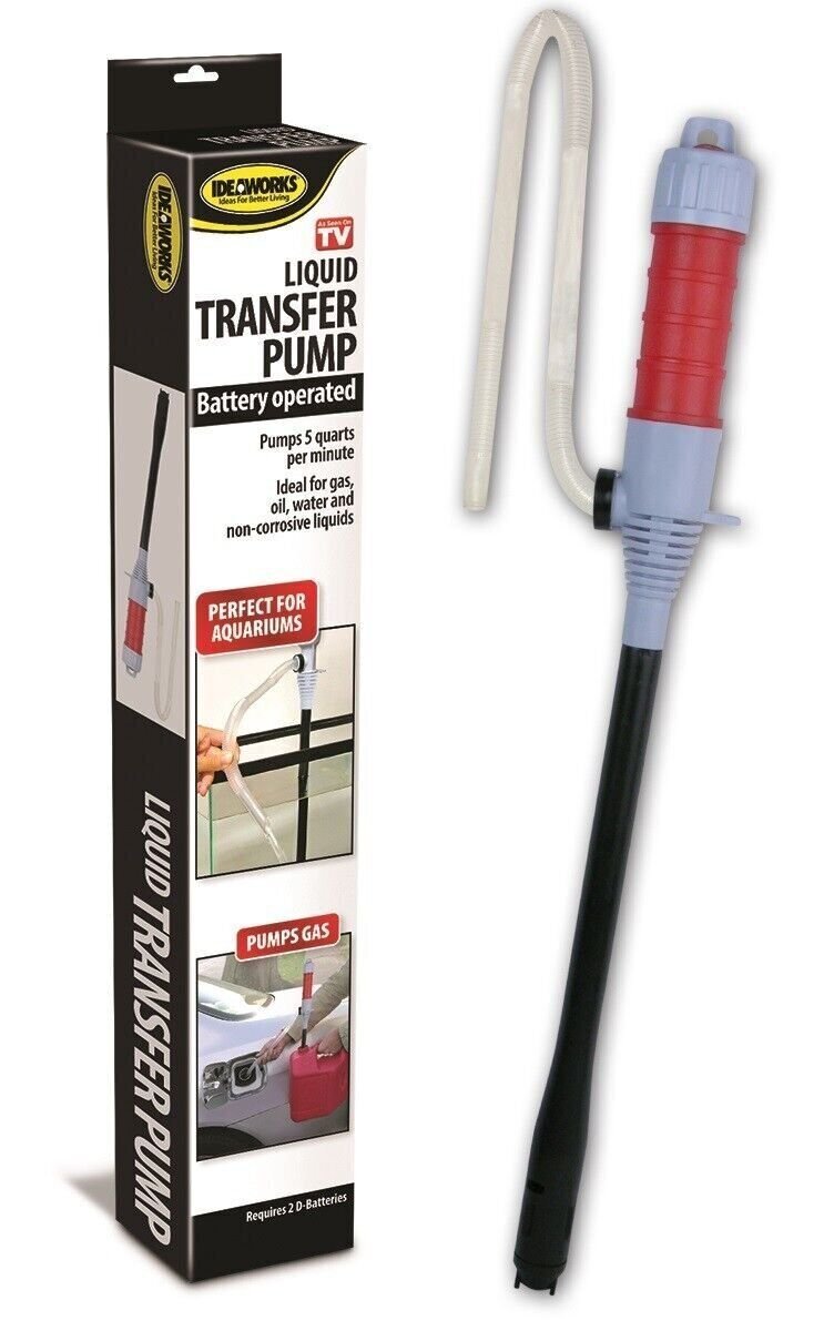 Deluxe Liquid Transfer Siphon Pump Battery Powered Gas Oil Water Fish Tank NEW gallery
