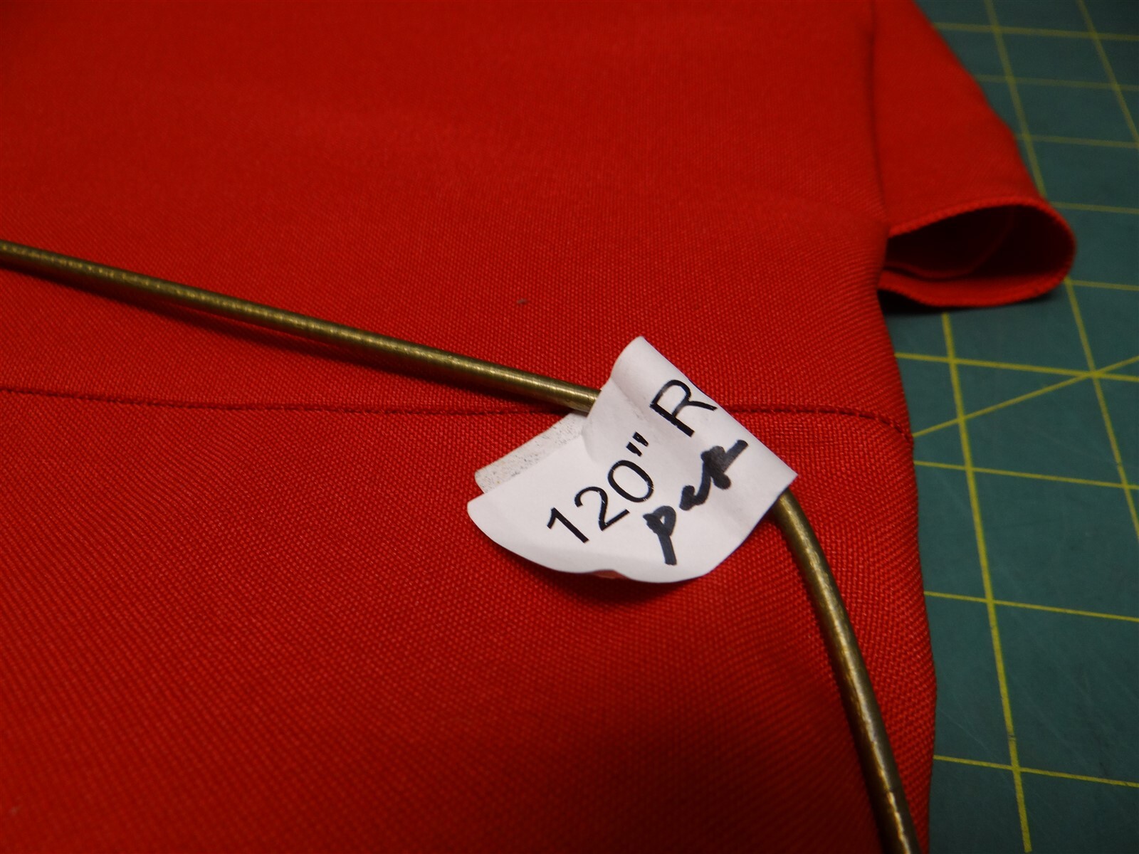 120 Inch Diameter Round Polyester Blend Linen Tablecloth, Red gallery