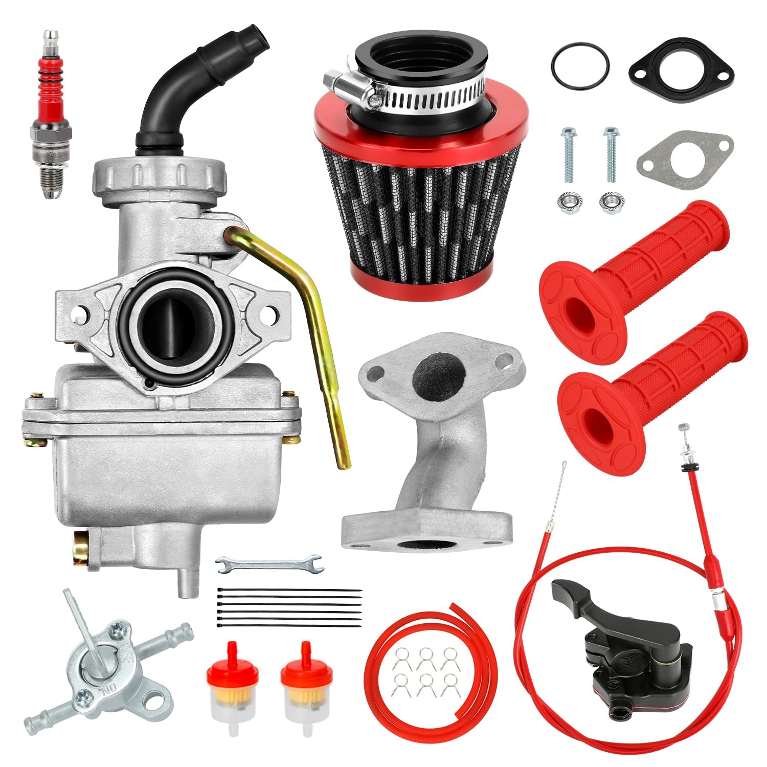 Carburetor Kit for 125cc 110cc ATV Quad 4Stroke Engine with Throttle Cable gallery