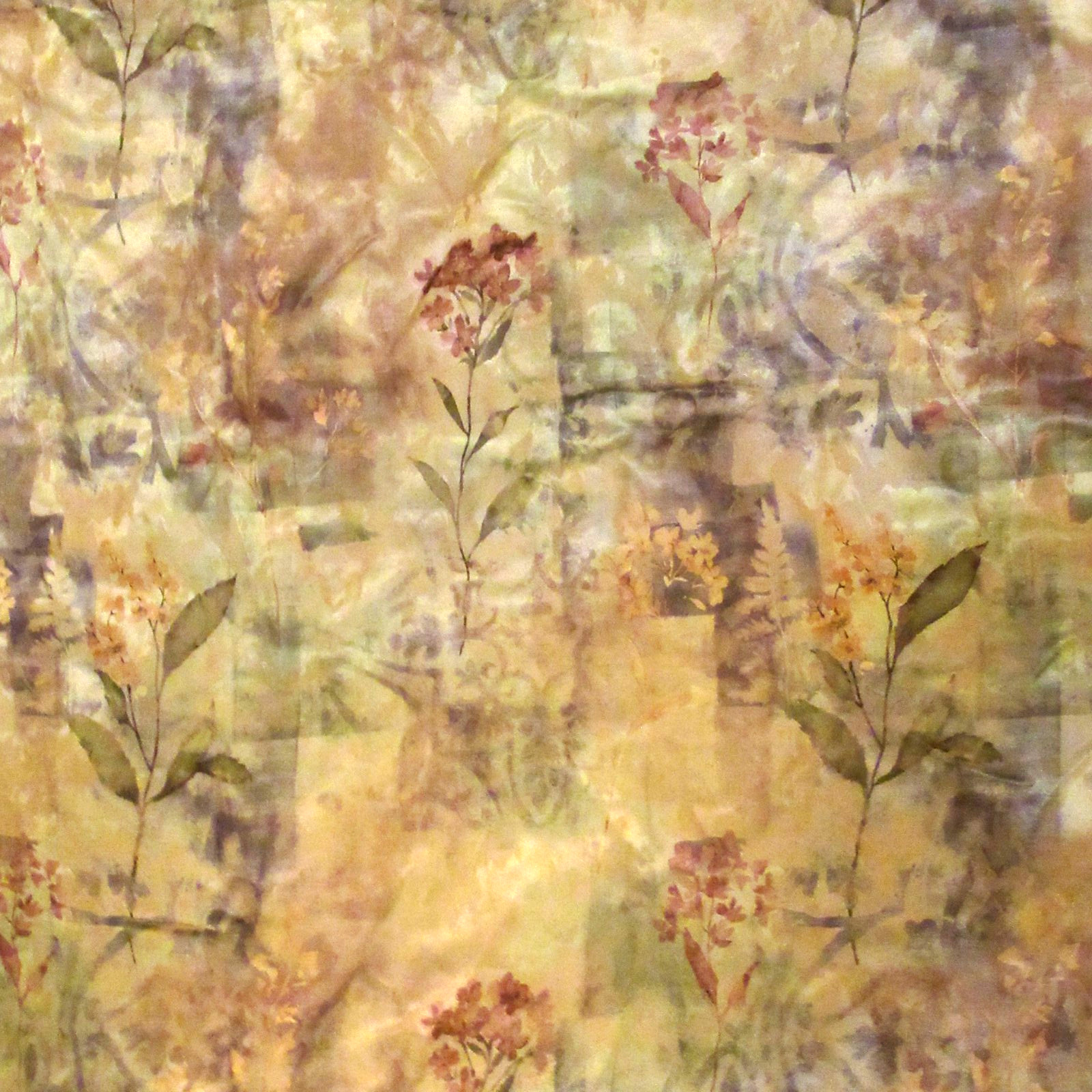CROSCILL Queen Comforter 2 Pillow Shams Bedskirt Abstract Impressionist Floral gallery