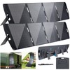 Bifacial Portable Solar Panel 400 200 100 watt for Power Station Solar Charger gallery