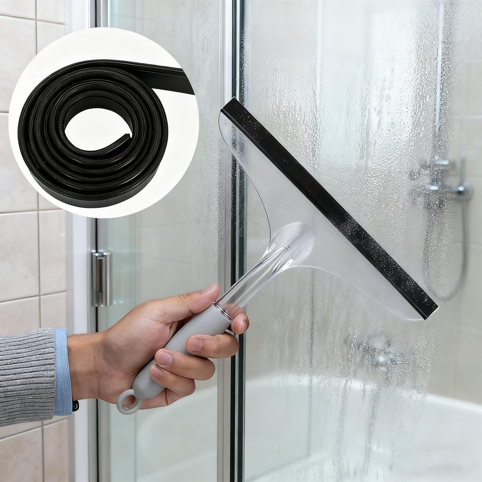 4 Rolls Silicone Squeegee Rubber Refill Blades – 3X 41 Inch & 1x 18 Inch – St... gallery