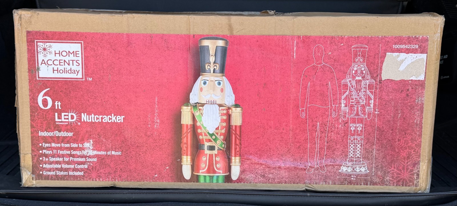 HOME ACCENTS 6 FT Animated LED Nutcracker NEW SEALED FREE SHIPPING gallery