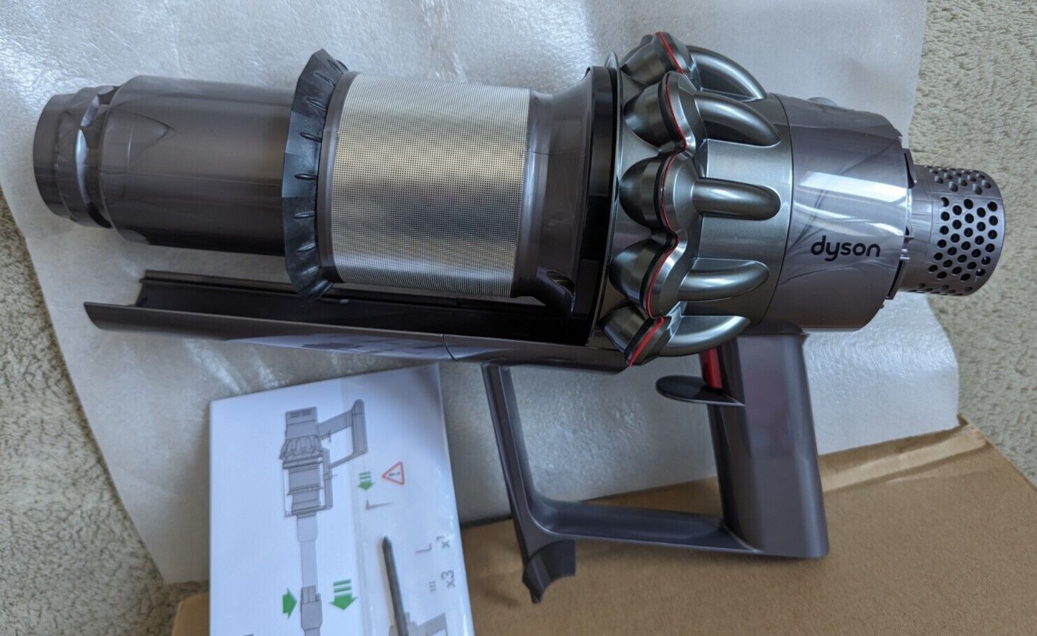 OEM Dyson V10 Vacuum Big Main Body & Cyclone Assembly IR/SNK 969596-05 Grey gallery