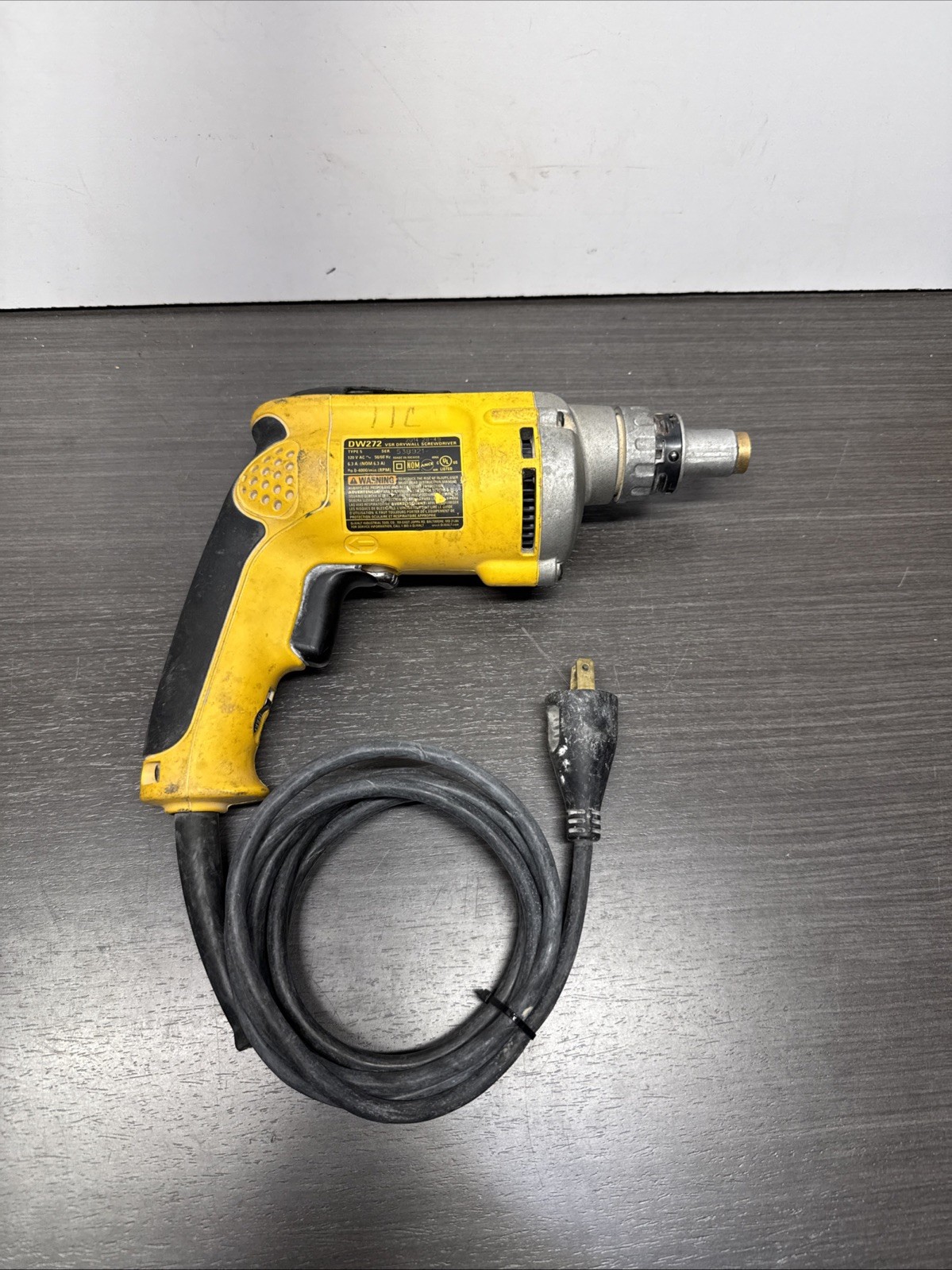 DEWALT DW272 Drywall Screwdriver Screw Gun Corded 120V 0-4000 RPM MISSING CHUCK gallery