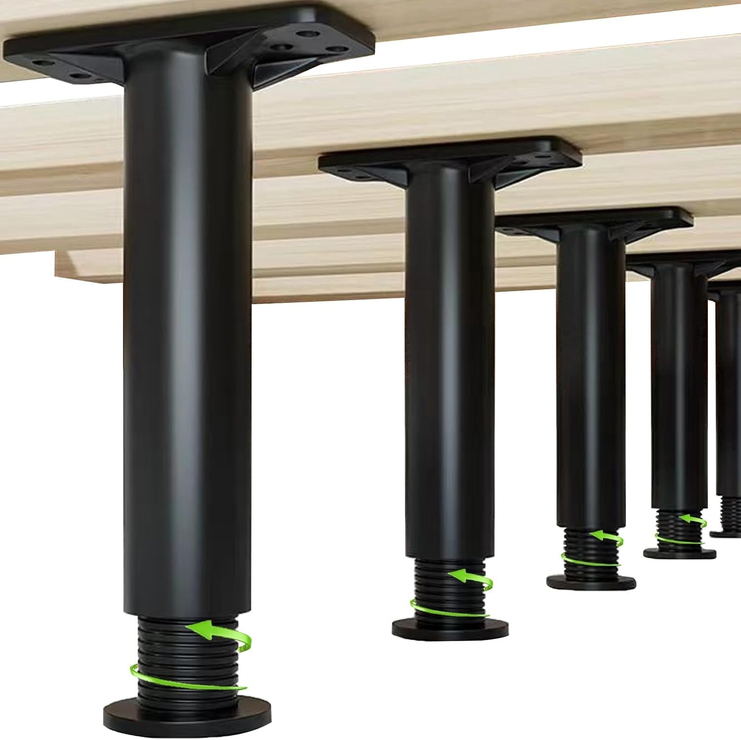4PCS Adjustable Bed Frame Support Legs Heavy Duty Furniture Slat Center Support gallery