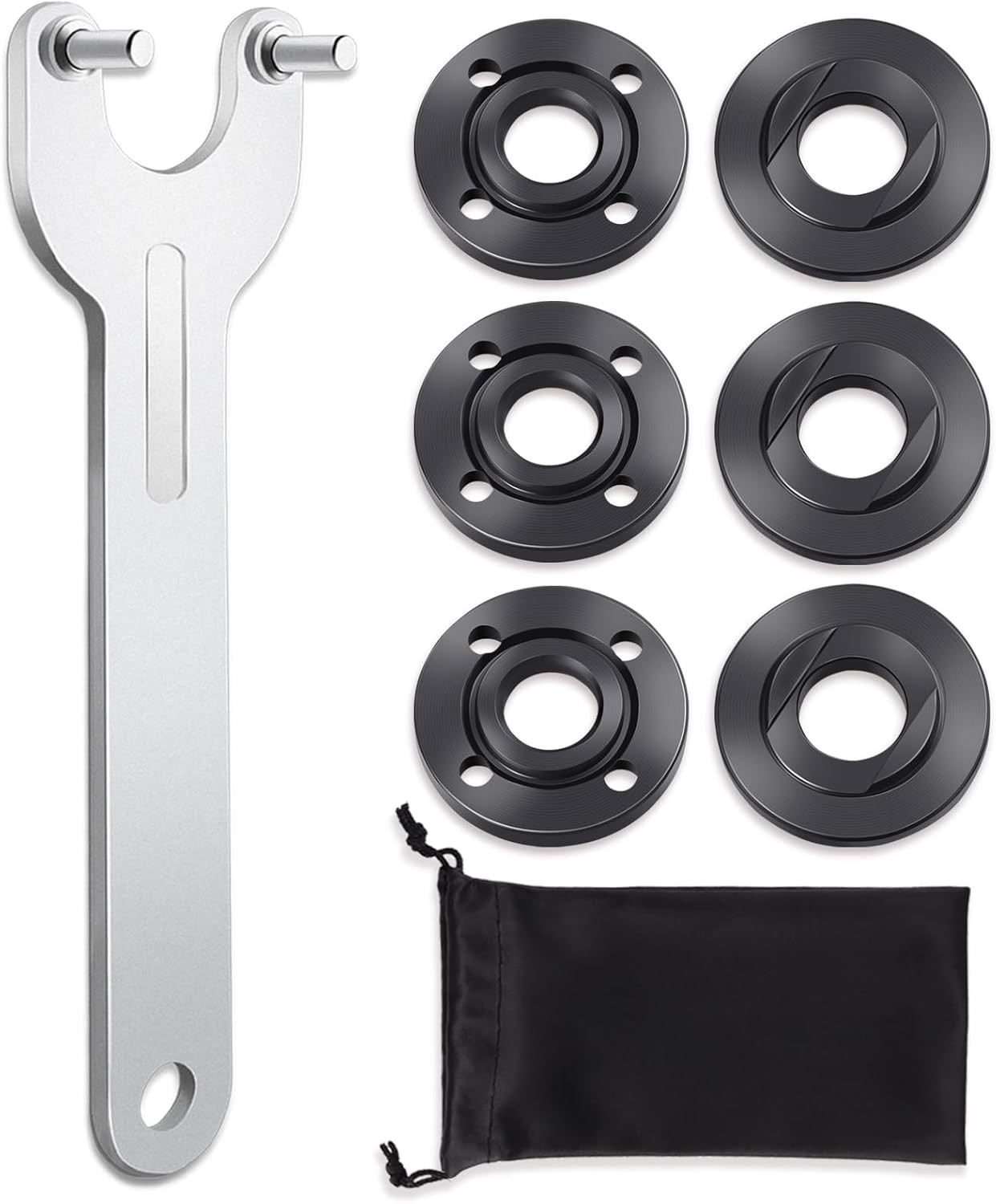 7PCS Angle Grinder Nut Angle Grinder Flange Wrench, Premium Flange Metal Lock Nu gallery
