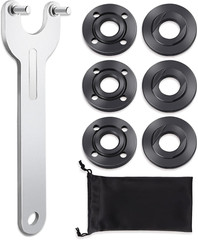 7PCS Angle Grinder Nut Angle Grinder Flange Wrench, Premium Flange Metal Lock Nu