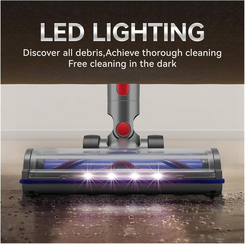 E.LUO Direct Drive Brush Head for Dyson V7 V8 V10 V11 V15 SV10 SV12 SV14 Vacuum gallery