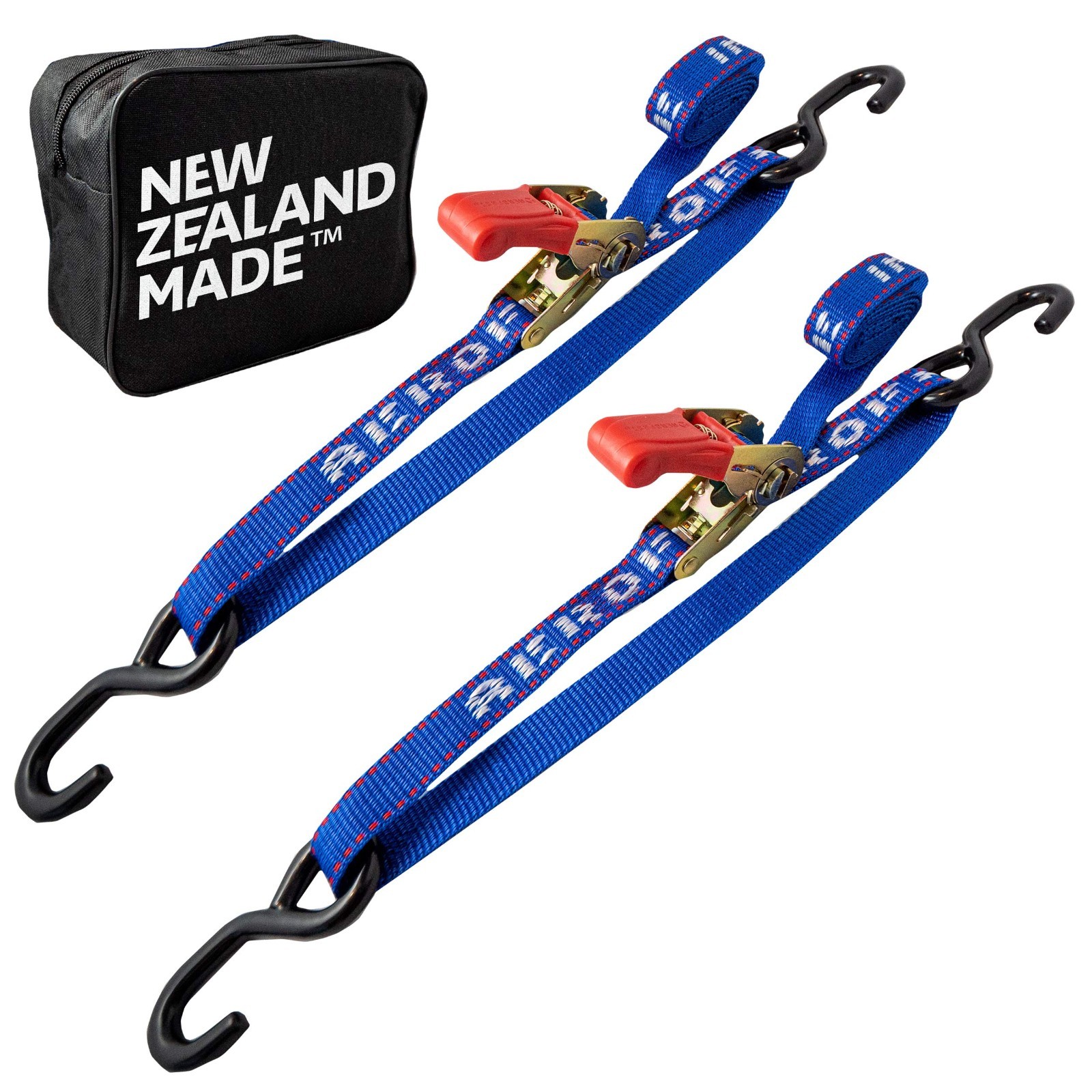 Heavy Duty Ratchet Boat Straps - 2 Pack, 2400lbs Break Strength, 1"x2.5' UV Trea gallery