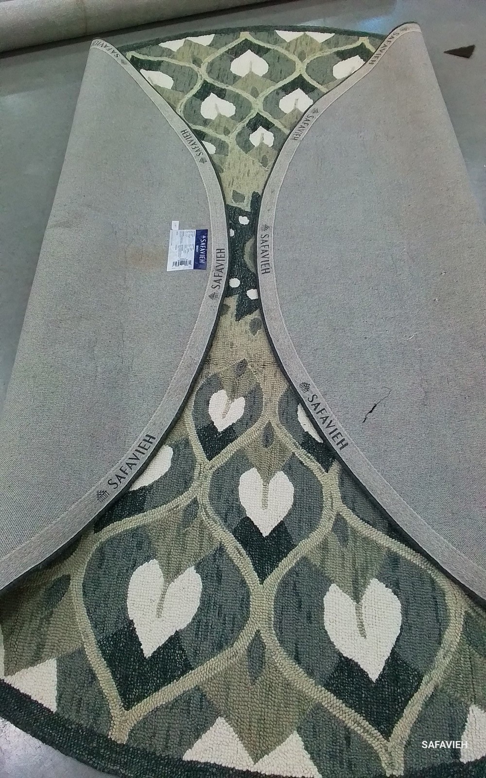 CHARCOAL / IVORY 9'-0" x 9'-0" Cut on Rug, Reduced Price 1172796565 NOV603H-9R gallery