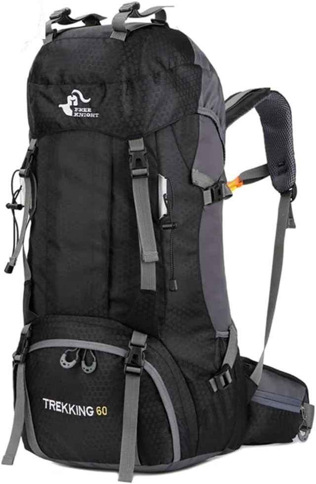 Durable 60L Camping Backpack - Water-Resistant with Multiple Utility Pockets 3