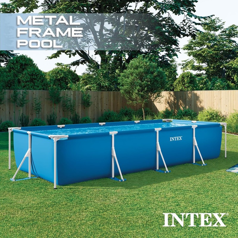 Rectangular Frame 14 Ft 9 in X 7 Ft 3 in X 33 in above Ground Pool , Swimmi gallery