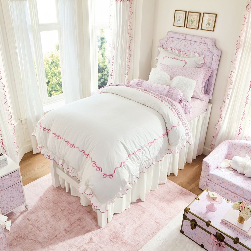 Pottery Barn LoveShackFancy Windsor Rose Sheet Set Twin NEW gallery