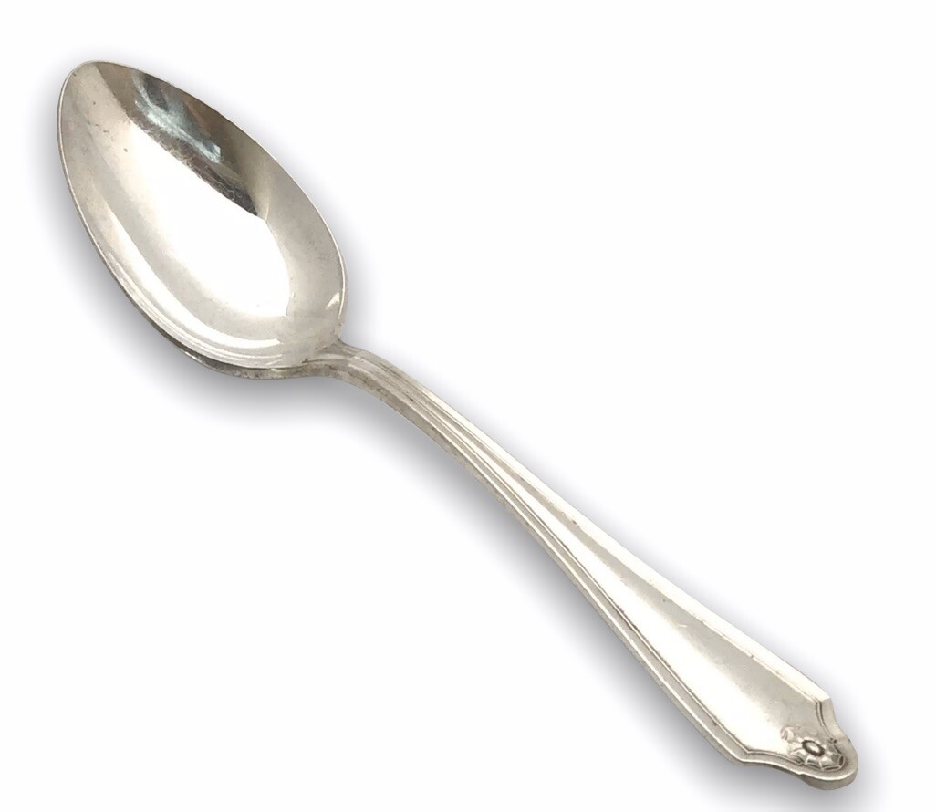 Oneida Silverplate Teaspoon Georgian Glossy Flatware Silverware 6in gallery