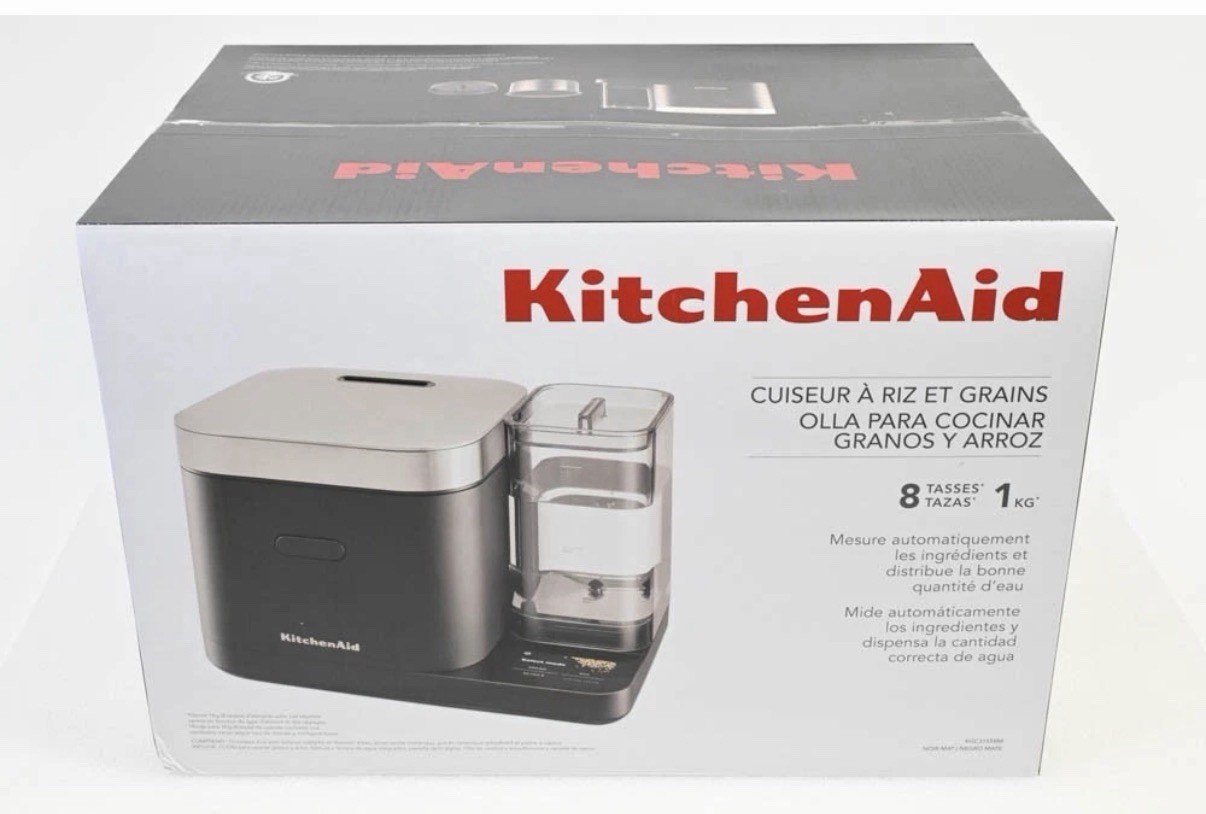 KitchenAid Grain & Rice Cooker Black Matte KGC3155BM New Sealed In Box Free Ship gallery