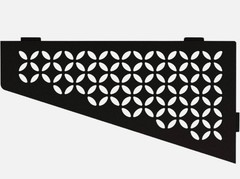 Quadrilateral Corner Shelf for Tiled Walls – Floral Design, Aluminum Material, M