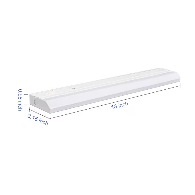 Utilitech 18-in LED Under Cabinet Light Bar Light #0877623 Warm White gallery