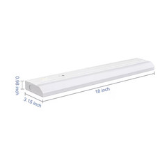 Utilitech 18-in LED Under Cabinet Light Bar Light #0877623 Warm White