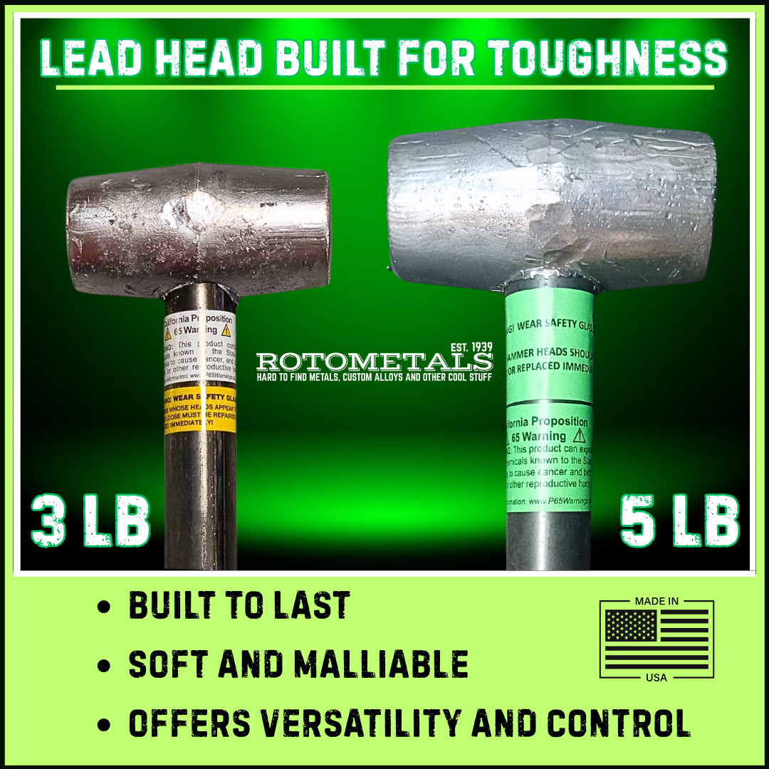 Falls 5lb Lead Hammer For Knock Off Wire Wheel-Made in USA gallery