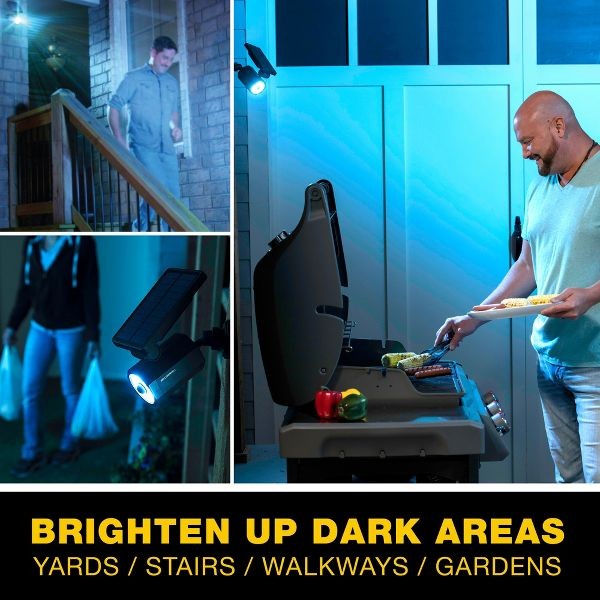 Bell + Howell Solar Lights Bionic Spotlight Deluxe Solar Powered Motion Security gallery