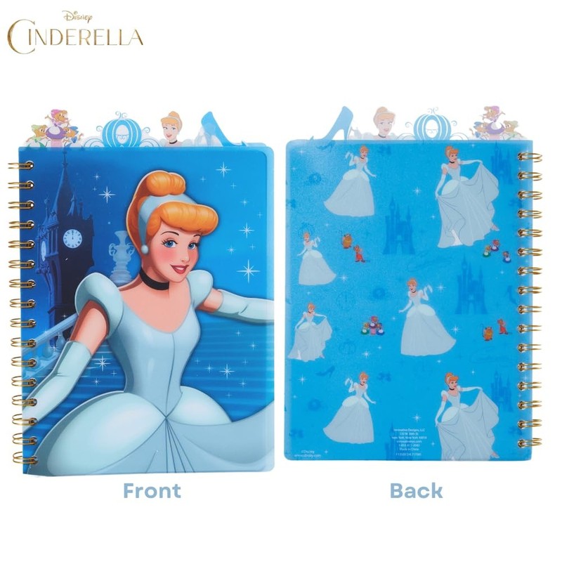 Disney Cinderella Tab Journal Notebook, Spiral Bound, 96 Lined Pages, 8 x 7 i... gallery