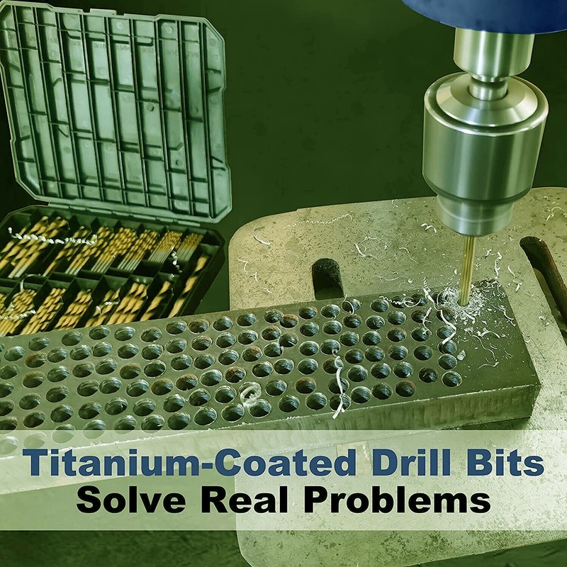 HSS Drill Bit Set Titanium Coated 230Pcs/99Pcs Round Shank Drill Metal Steel gallery