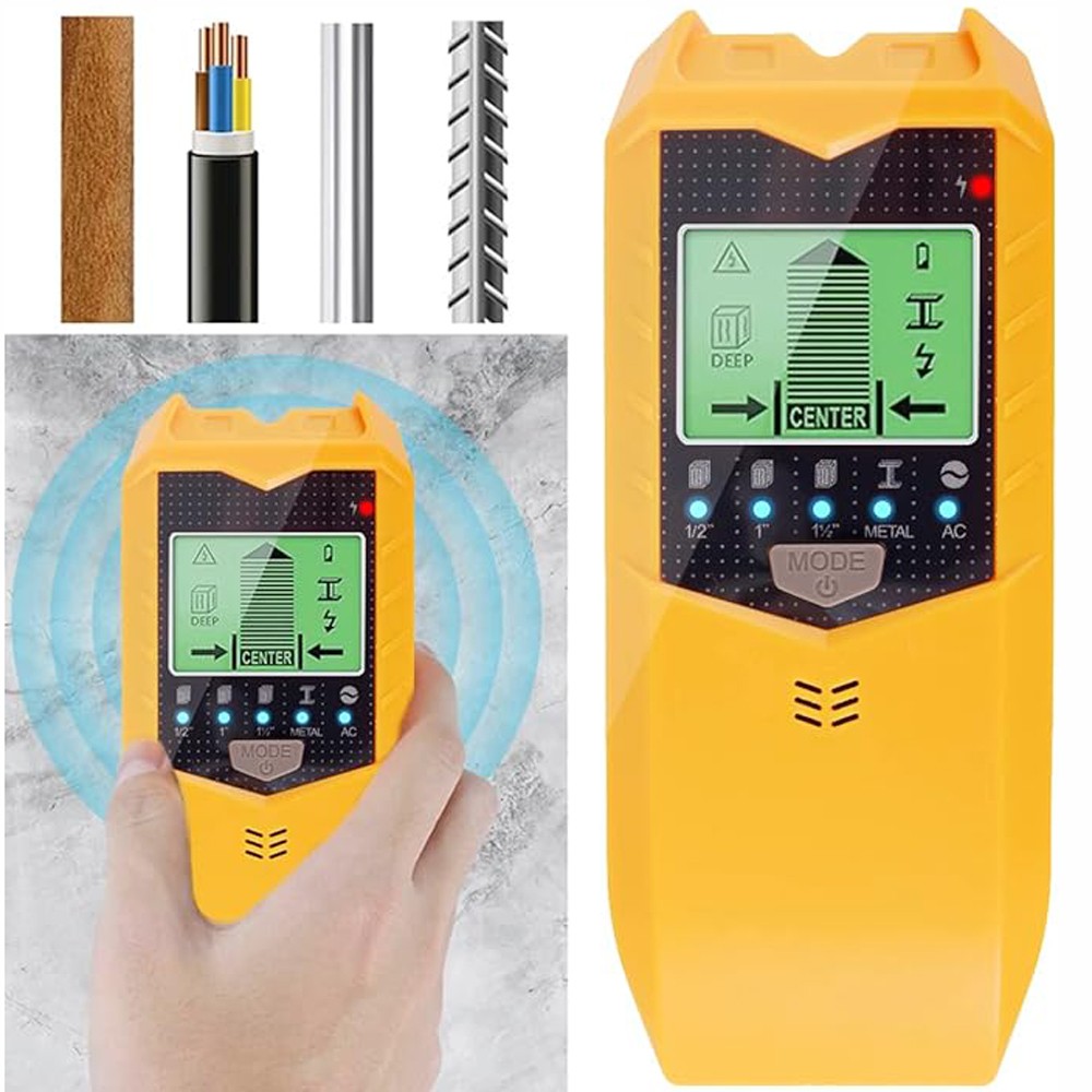 5 In 1 Stud Finder LCD Display Detector Wall Scanner For Wood AC Wire Metal Pipe gallery