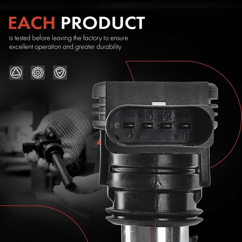 A-Premium Ignition Coil Packs Compatible Audi Volkswagen Vehicles - A3 gallery