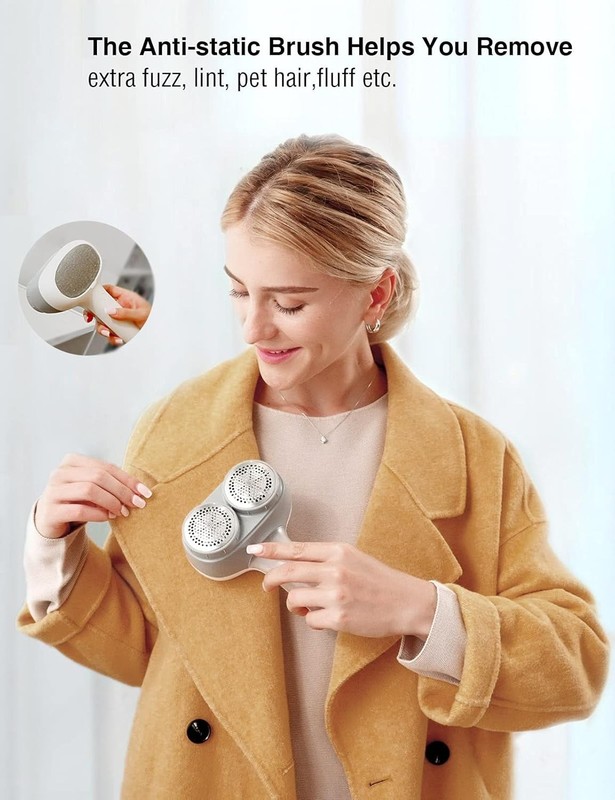 Compact Electric Fabric Shaver - Gentle & Durable Lint Remover, 2500mAh Battery gallery