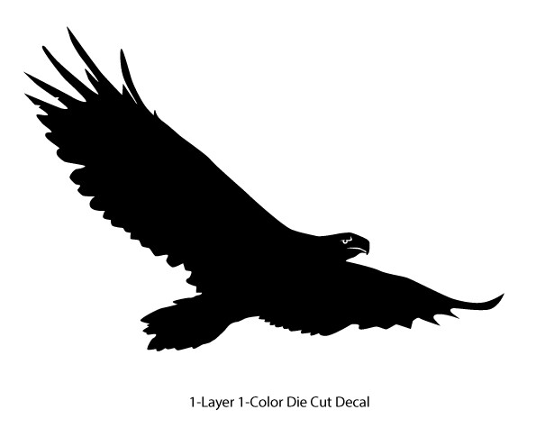 Wildlife / Birds - Eagle 1 Soaring Flying 6Yrs Film Outdoor Decal Vinyl Sticker gallery