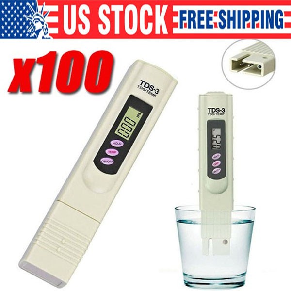 Handheld Water Quality Hardness Purity Digital LCD Meter 0-9990 PPM TDS TDS-3 gallery
