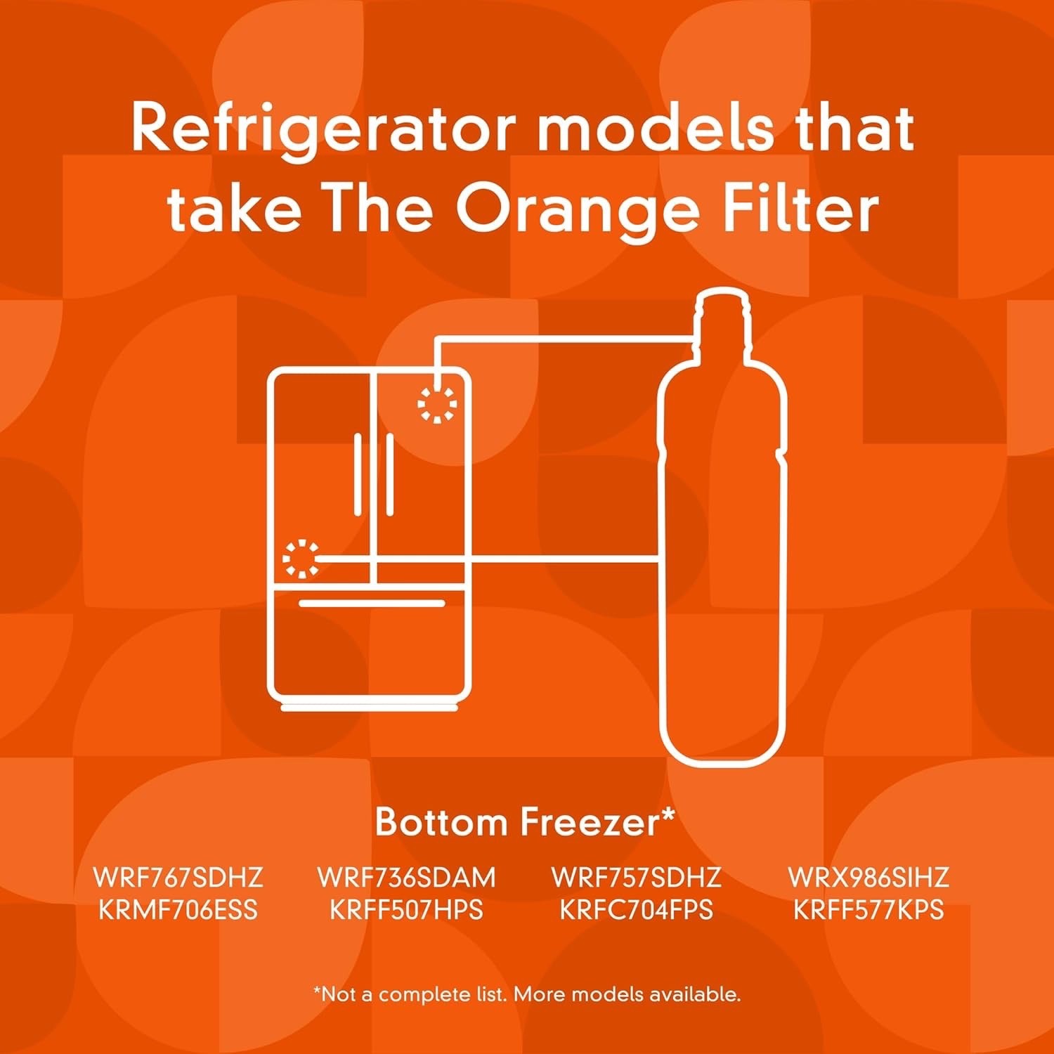 THE ORANGE FILTER Whirlpool Ice and Water Refrigerator EDR2RXD1 Everydrop 2 gallery