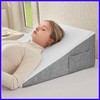 Wedge Pillow for Sleeping & Resting, 24"x24"x10" Memory Foam Cushion with Gre... gallery