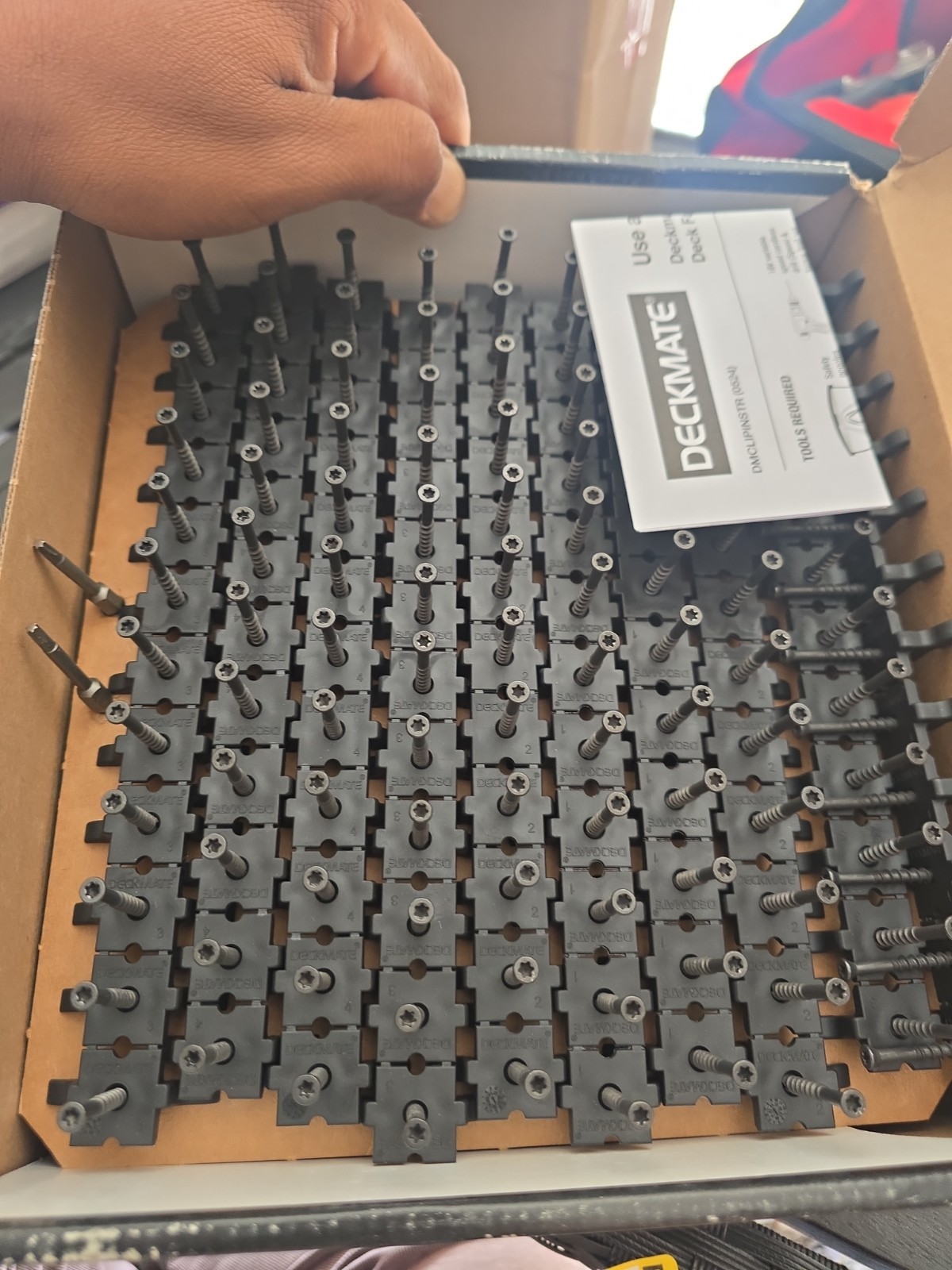 DECKMATE 200 Sq Ft Collated Hidden Deck Fastener Grooved Decking - New gallery