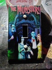 Custom Handmade – The Munsters – Single Toggle Light Switch Cover