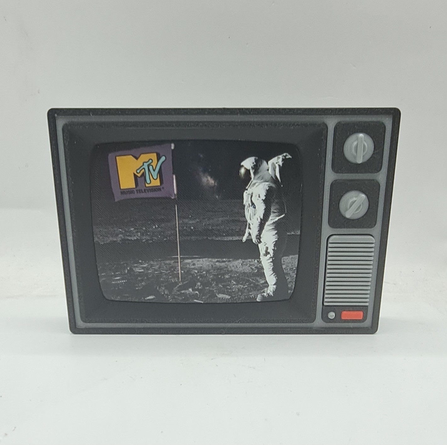 Mtv Spaceman Moon Retro TV Display 80s TV Show Nostalgia Decor Music Television gallery