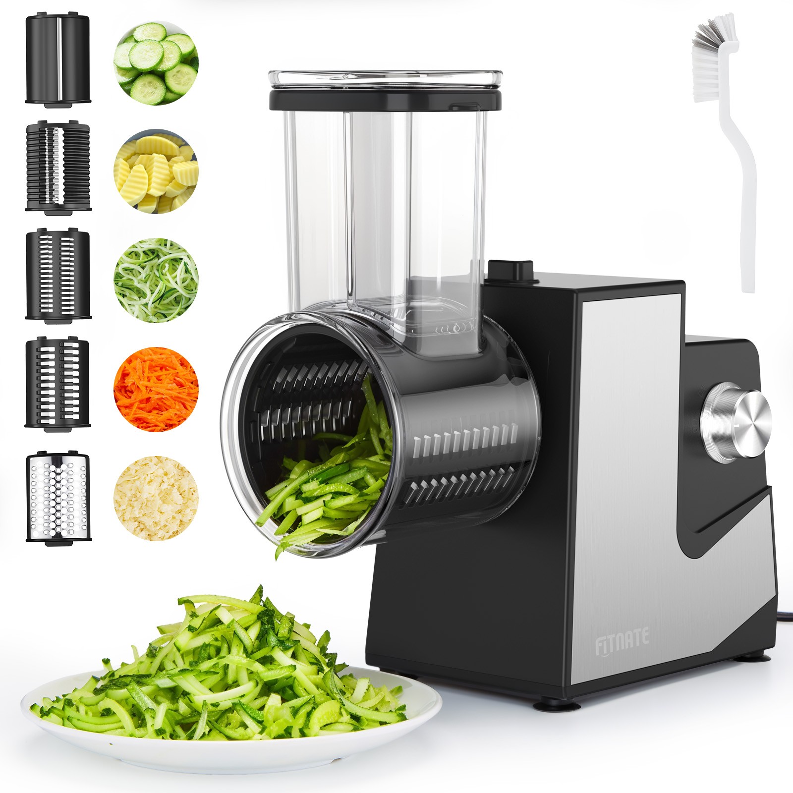 Stainless Steel Electric Cheese Grater Vegetable Fruits Chopper Shredder Slicer gallery