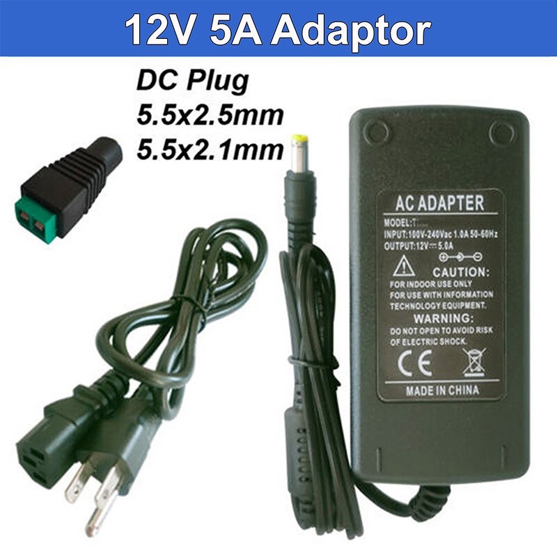 10~50 Pack 12 Volt 5 Amp Transformer 5A 60W LED Light Strip Switch Power Supply gallery