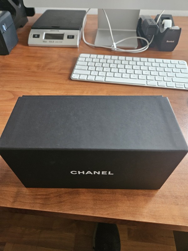 Chanel Empty Box Black Rectangular Authentic 7.5 X 4 X 3.5 gallery